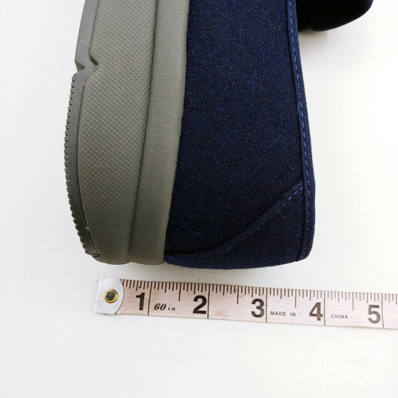 Lands End Shoes Mens Loafers Navy Blue Textile Cushioned Insole Comfort 10 EE - Picture 6 of 8